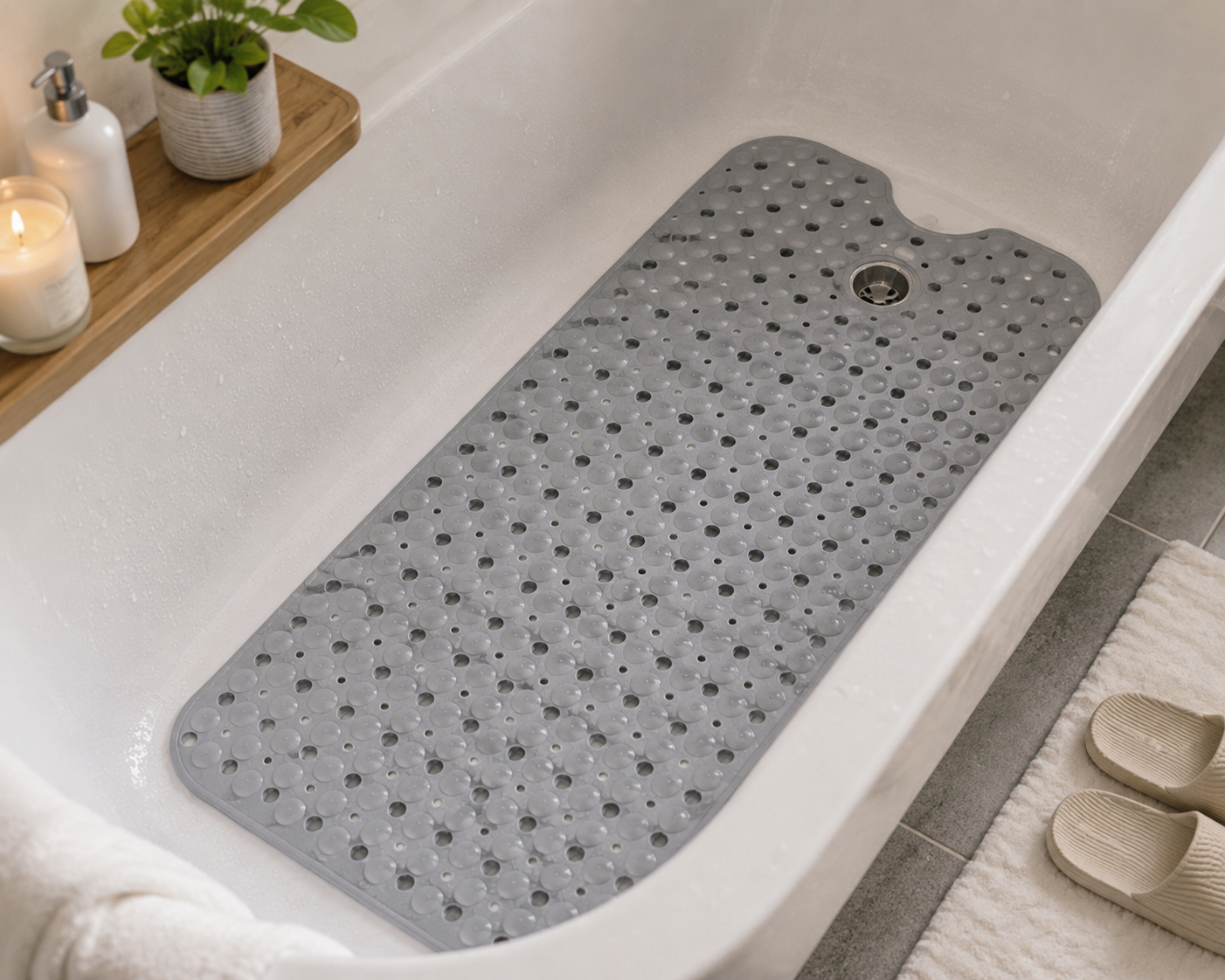 Extra-Long Non-Slip Bathtub Mat
