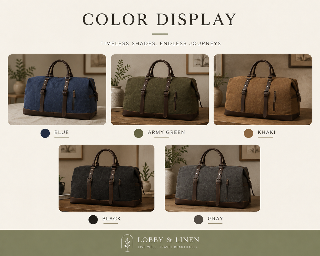 Canvas Weekender Duffle Bag