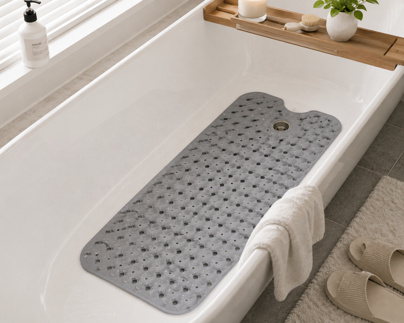 Extra-Long Non-Slip Bathtub Mat