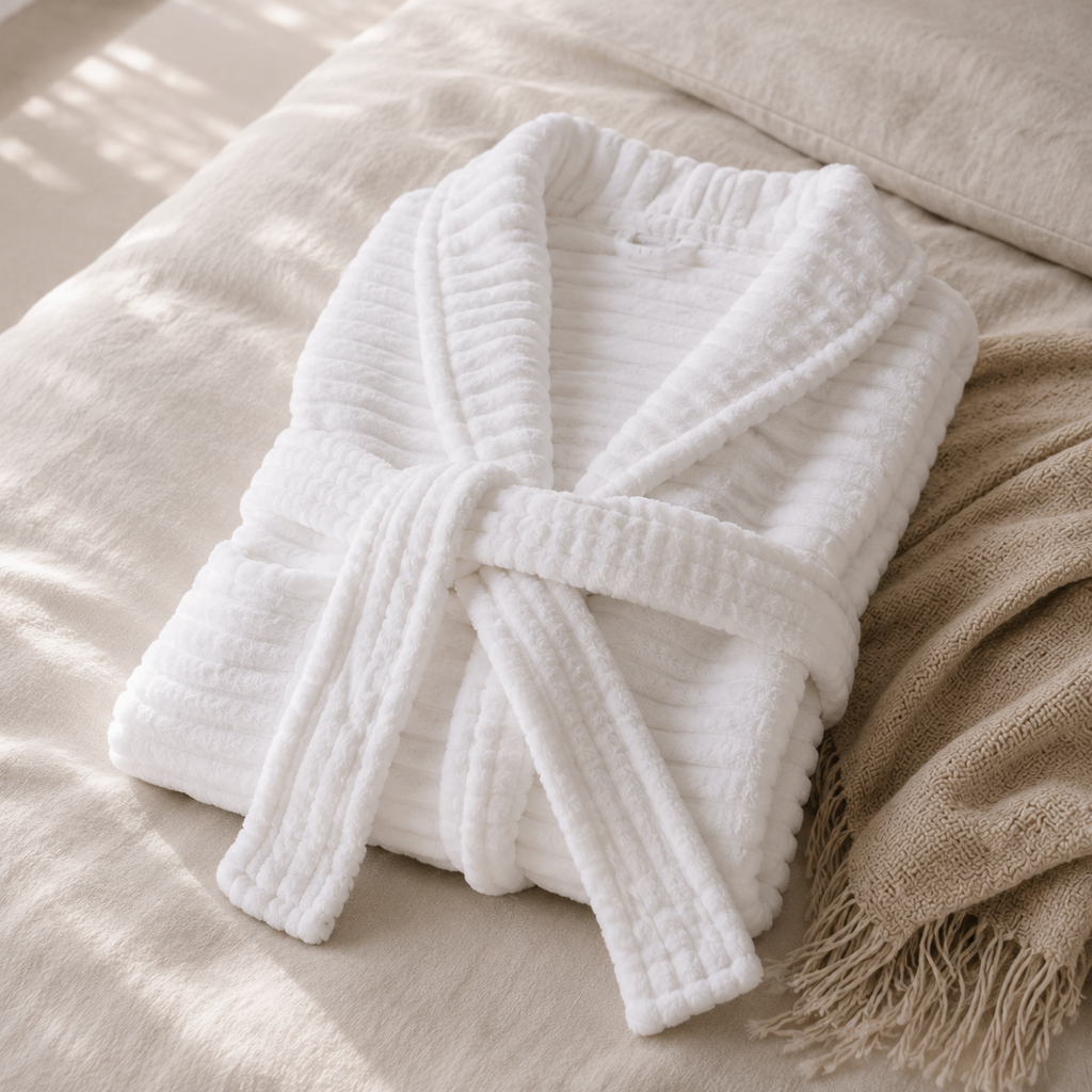 Luxe Cotton Waffle Bath Robe