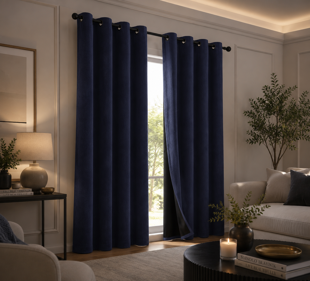 Luxury Blackout Curtains | Thermal Insulated Room Darkening Window Panels for Bedroom & Living Room
