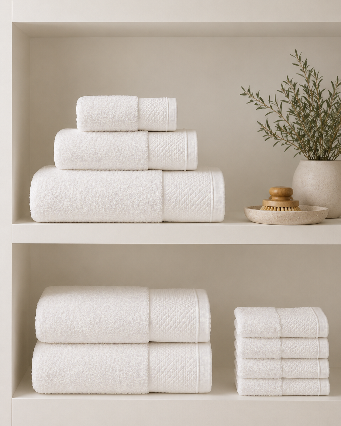 Luxury Cotton 3-Piece Towel Set
