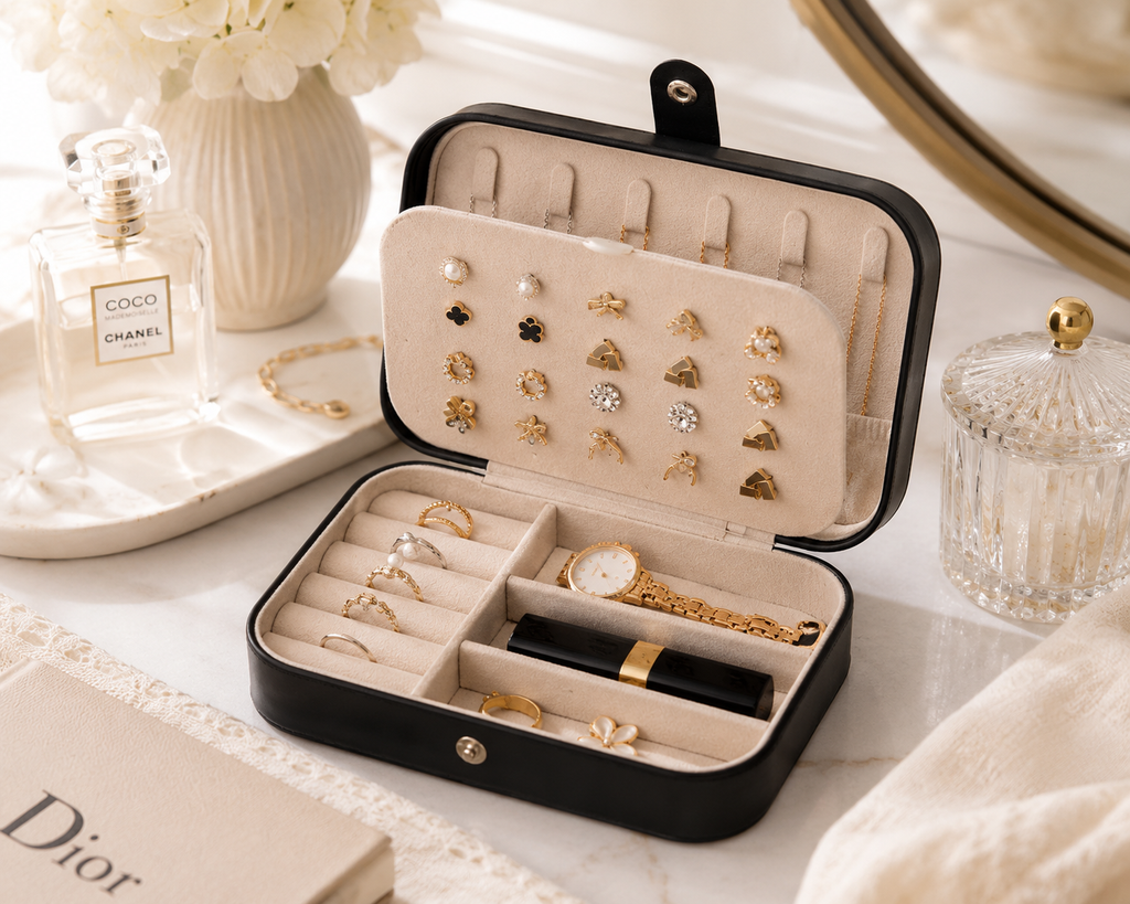 Travel Jewelry Organizer Case