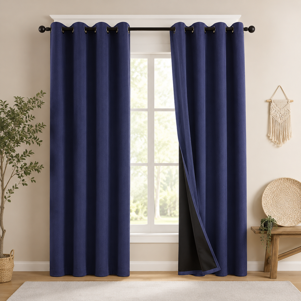 Luxury Blackout Curtains | Thermal Insulated Room Darkening Window Panels for Bedroom & Living Room