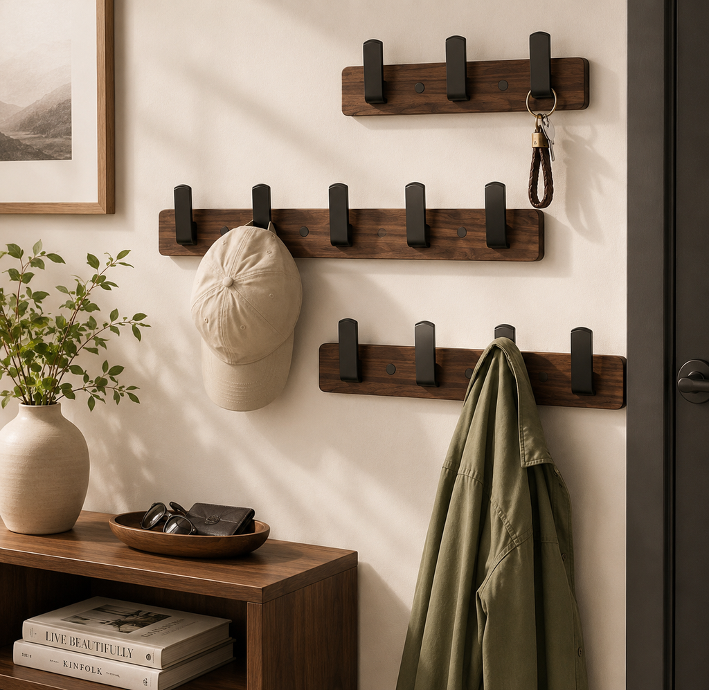 Modern Wood Wall Coat Rack