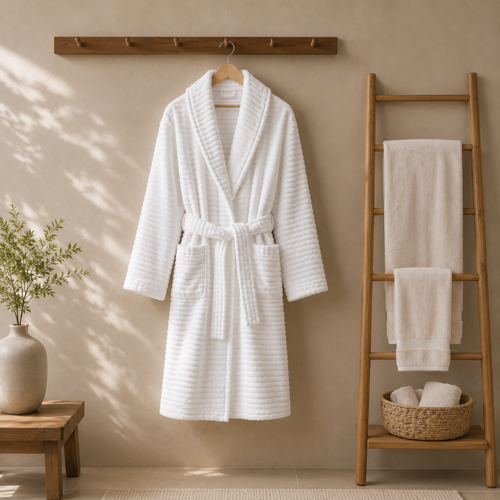 Luxe Cotton Waffle Bath Robe