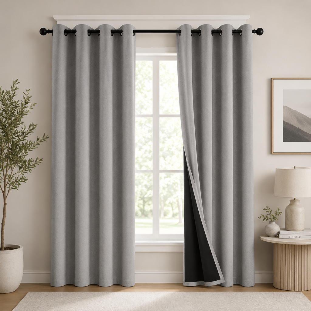 Luxury Blackout Curtains | Thermal Insulated Room Darkening Window Panels for Bedroom & Living Room