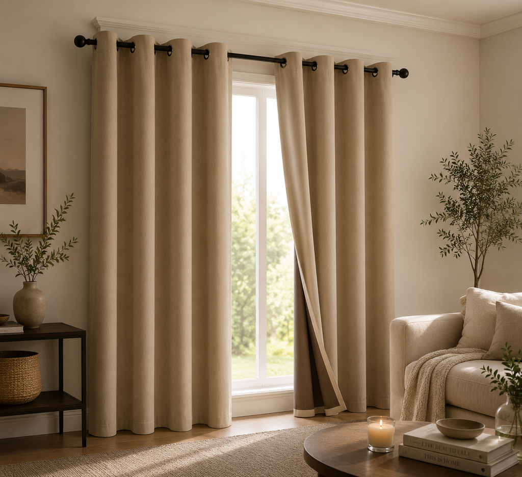 Luxury Blackout Curtains | Thermal Insulated Room Darkening Window Panels for Bedroom & Living Room
