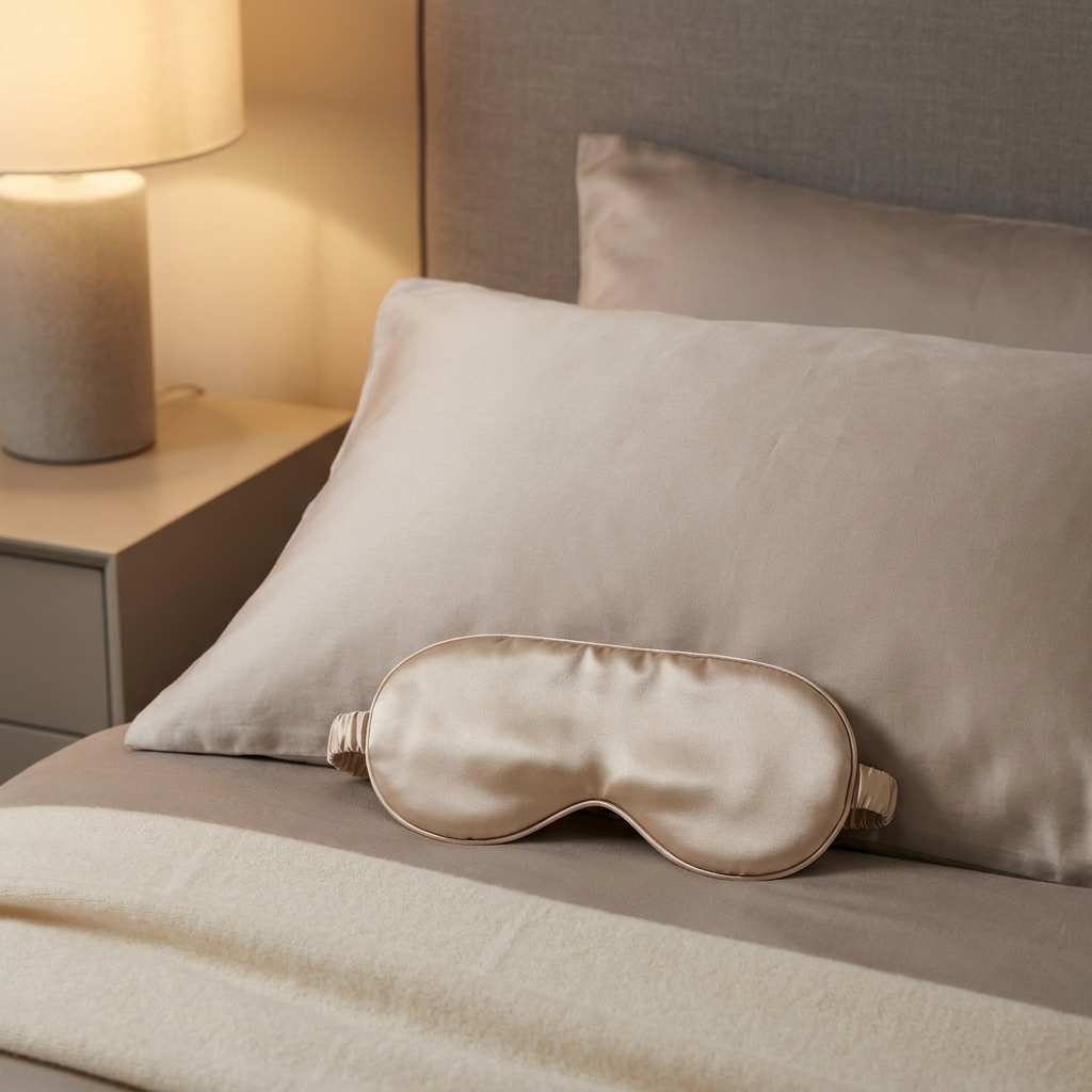 Mulberry Silk Weighted Eye Mask lifestyle photo